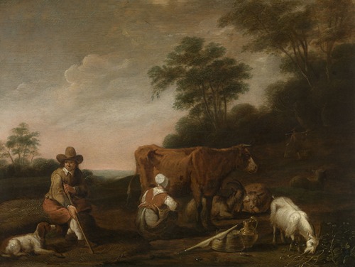 Landscape with Shepherd and Milkmaid