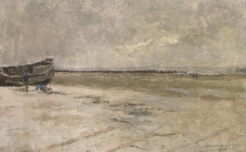 Beach Corner, Grey Weather (Beach View at De Panne)