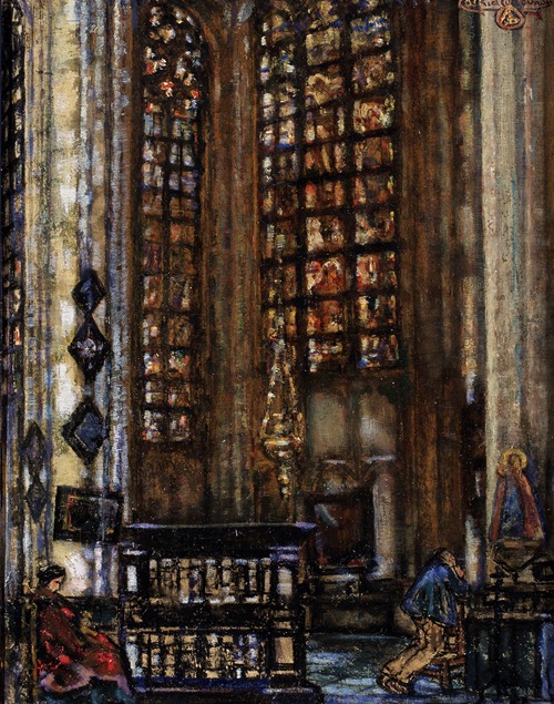 Interior of Saint Anne’s Chapel at Saint Peter’s Church in Louvain