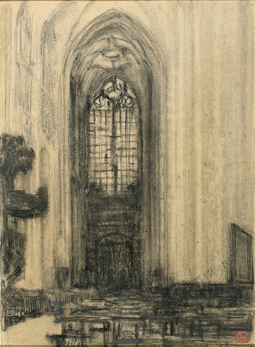 Interior of Saint-Peter’s Church in Louvain