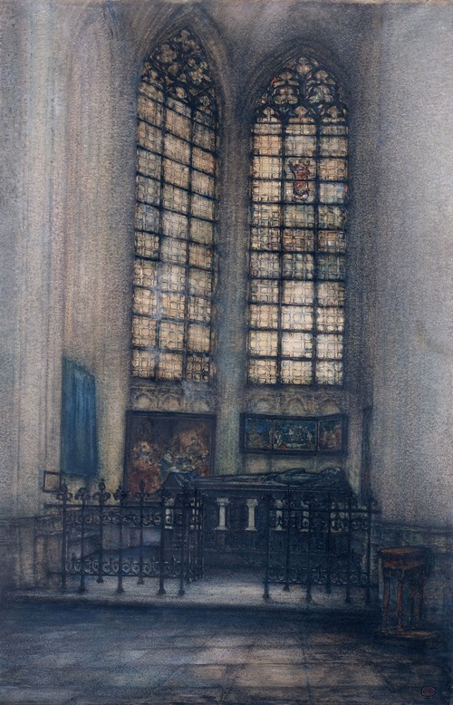 The Tomb of Henry I, the Count of Brabant, in Saint Peter’s Church in Leuven