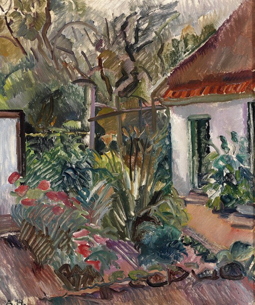 View of a garden, Horneby