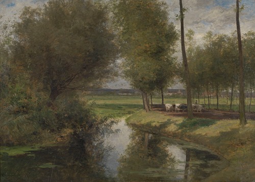Landscape by the River Lys or The Road to the ‘Patijntje’ in Ghent