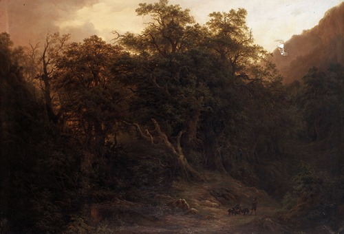 Woodland Scene at Alife in the Abruzzo (Italy)