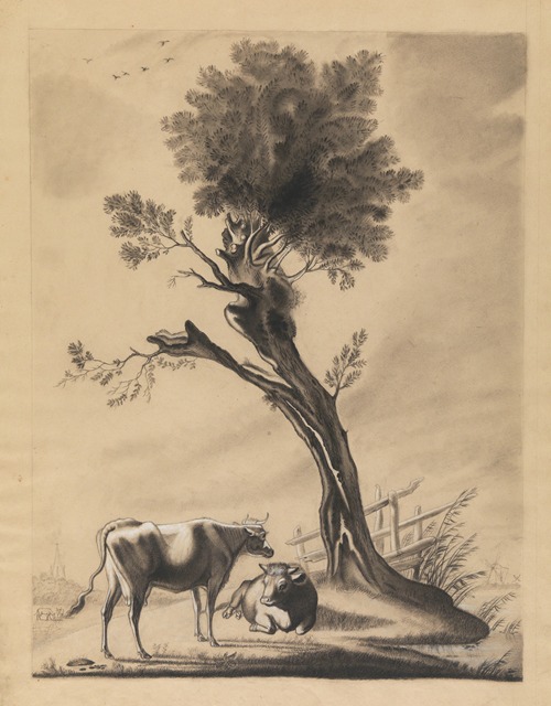 Cows in a landscape