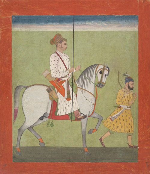 Jhujhar Singh on Horseback