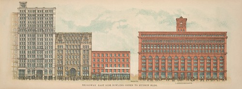 Broadway, East Side. Bowling Green to Hudson Bldg.