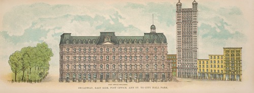 Broadway, East Side. Post Office. Ann St. to City Hall Park.