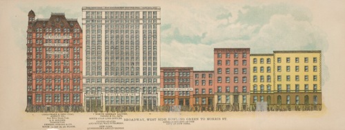 Broadway, West Side. Bowling Green to Morris St.
