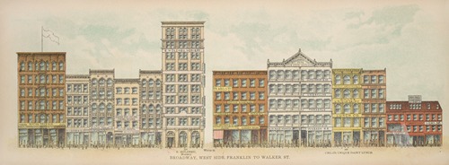 Broadway, West Side. Franklin to Walker St.