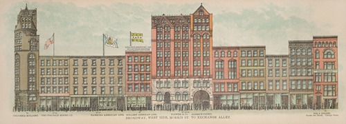 Broadway, West Side. Morris St. to Exchange Alley.