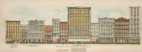 Broadway, West Side. Spring to Prince St.