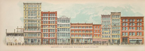 Broadway, West Side. Waverly Place to 8th St.