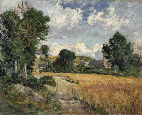 Cornfield in the Valley of Saint-Jean-du-Doigt (Brittany)