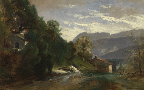 Mountainous Landscape at Voreppe, Dauphiné