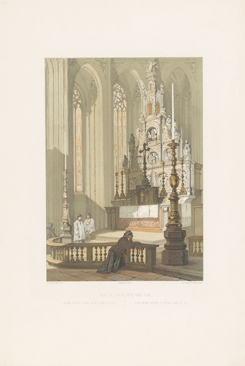 High altar, church of Notre-Dame at Hal
