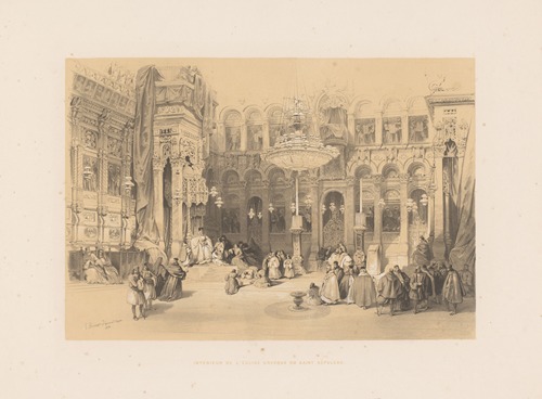 Intérieur de l’église Grecque du Saint-Sépulcre