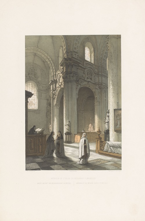 Interior of the Beguins church at Brussels