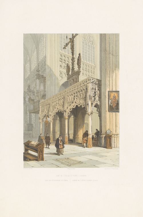 Screen in St Peter’s church Louvain
