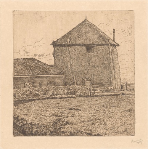 Boerderij met hooischuur