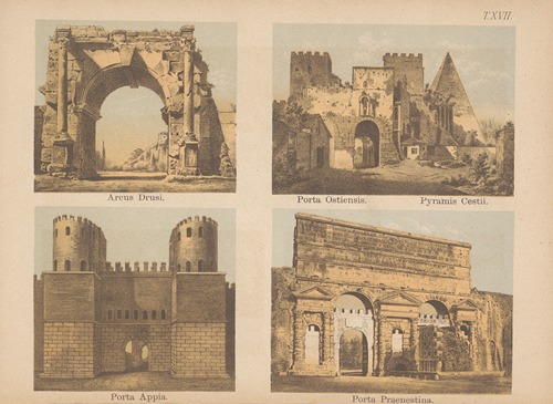 Arcus Drusi, Porta Ostiensis, Porta Appia, Porta Praenestina