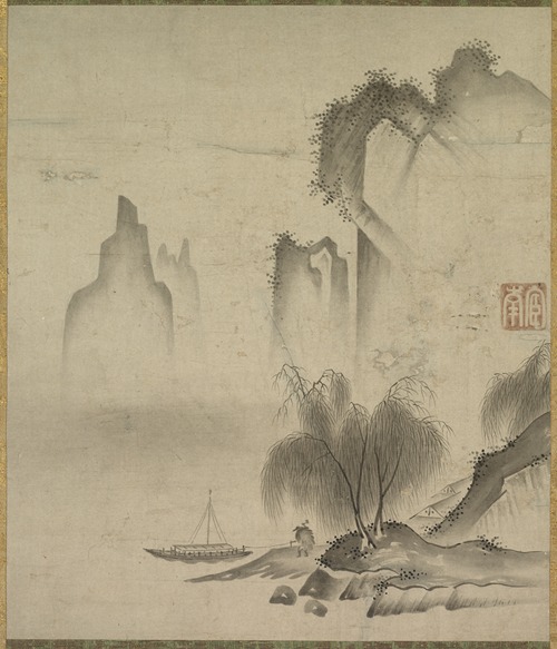 Figure Mooring a Boat
