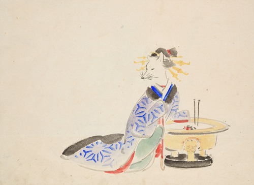 Album of Ichiryusai Hiroshige’s Sketches Pl.04