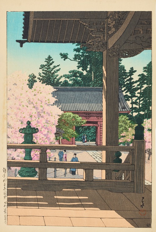 Kamakura Myohonji, kaido (The crabapple flowers in Myohonji Temple, Kamakura)