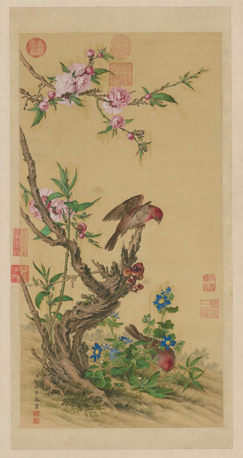 Flower and Bird Scroll