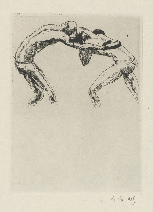 Tableau de la boxe, illustré de 29 gravures à l’eau-forte pl 16