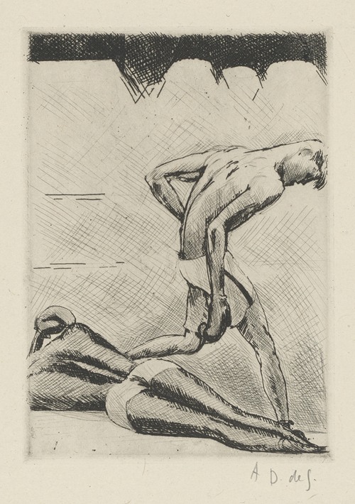 Tableau de la boxe, illustré de 29 gravures à l’eau-forte pl 17