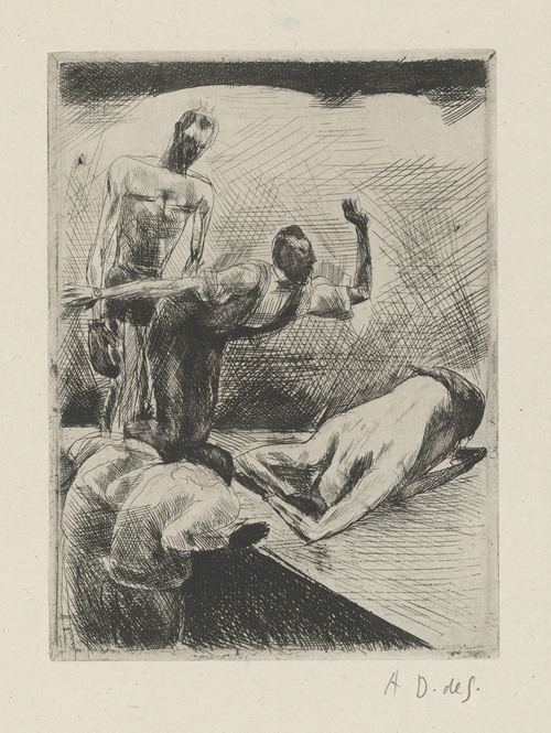 Tableau de la boxe, illustré de 29 gravures à l’eau-forte pl 19