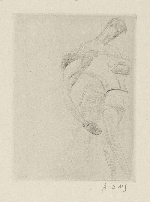 Tableau de la boxe, illustré de 29 gravures à l’eau-forte pl 21