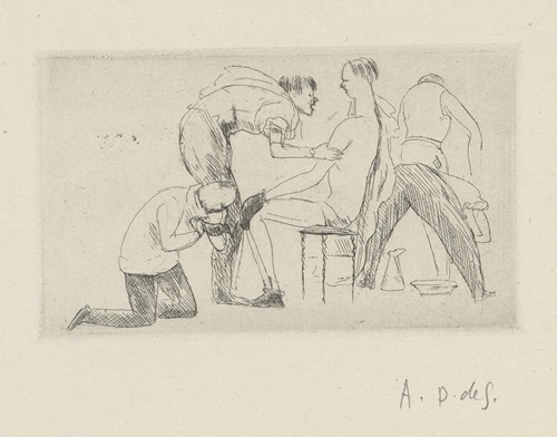 Tableau de la boxe, illustré de 29 gravures à l’eau-forte pl 25
