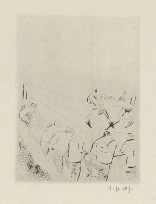 Tableau de la boxe, illustré de 29 gravures à l’eau-forte pl 30