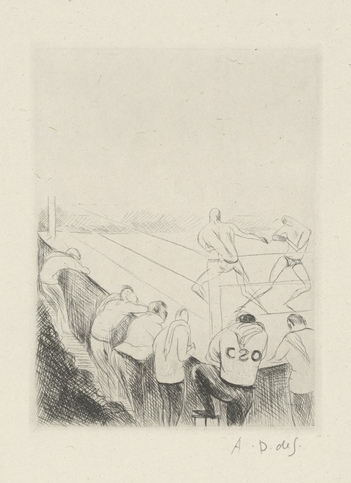 Tableau de la boxe, illustré de 29 gravures à l’eau-forte pl 35
