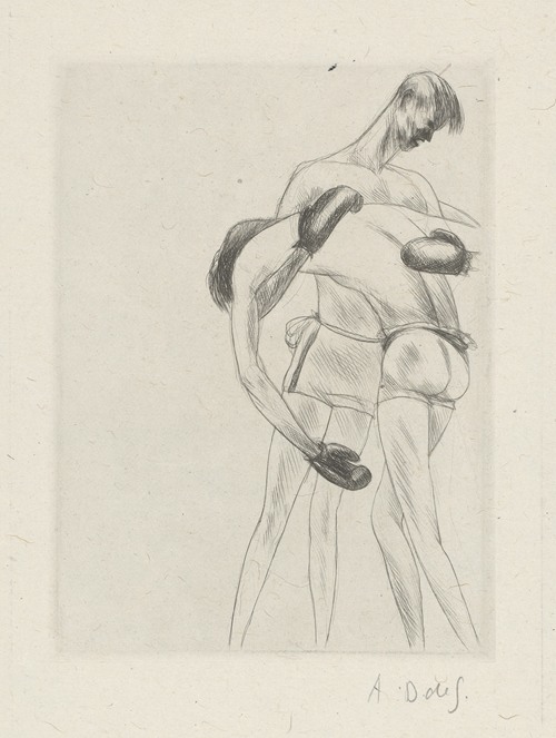 Tableau de la boxe, illustré de 29 gravures à l’eau-forte pl 37