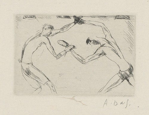 Tableau de la boxe, illustré de 29 gravures à l’eau-forte pl 42