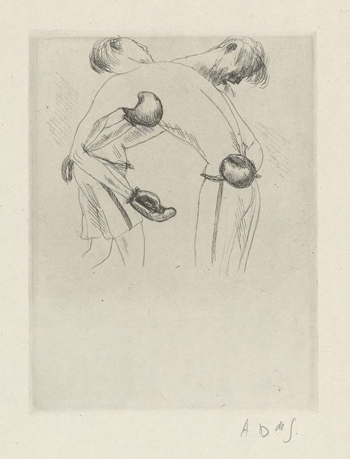 Tableau de la boxe, illustré de 29 gravures à l’eau-forte pl 43