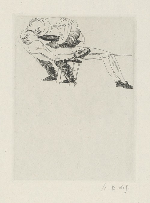 Tableau de la boxe, illustré de 29 gravures à l’eau-forte pl 44