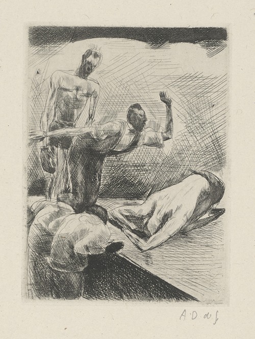 Tableau de la boxe, illustré de 29 gravures à l’eau-forte pl 45