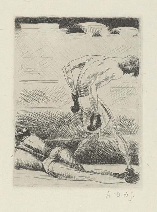 Tableau de la boxe, illustré de 29 gravures à l’eau-forte pl 47