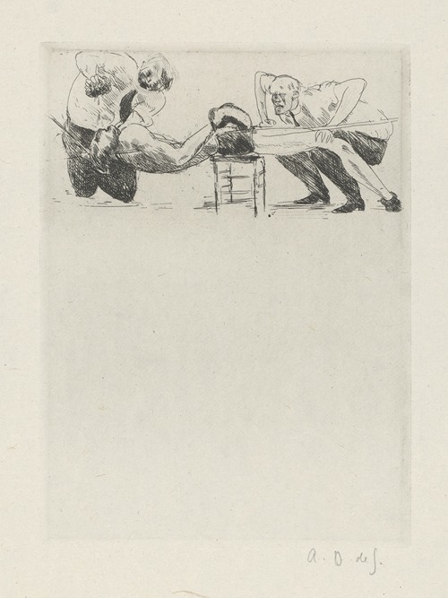 Tableau de la boxe, illustré de 29 gravures à l’eau-forte pl 52
