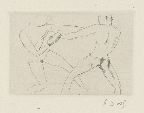 Tableau de la boxe, illustré de 29 gravures à l’eau-forte pl 60
