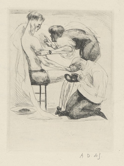 Tableau de la boxe, illustré de 29 gravures à l’eau-forte pl 62