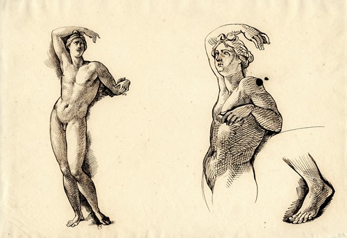 Apollino (Apollo Medici), full length view, the upper part of the body and the left foot