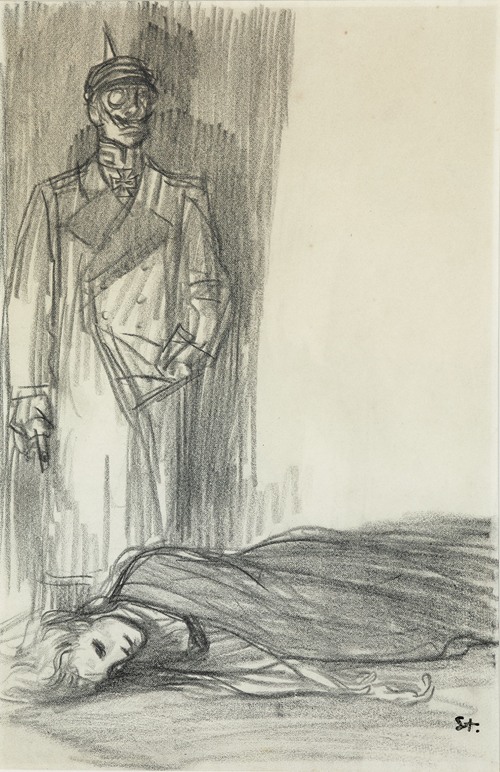 Allégorie de la guerre – Etude pour la France assassinée