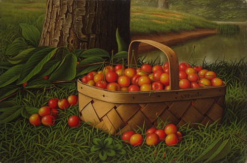 Cherries in a Basket (ca. 1890-1900)