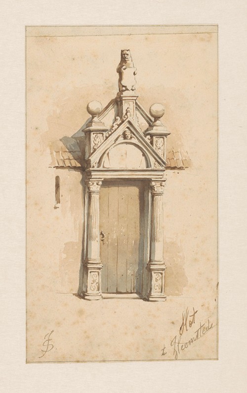 Poortje van het slot te Heemstede (1837 - 1903)