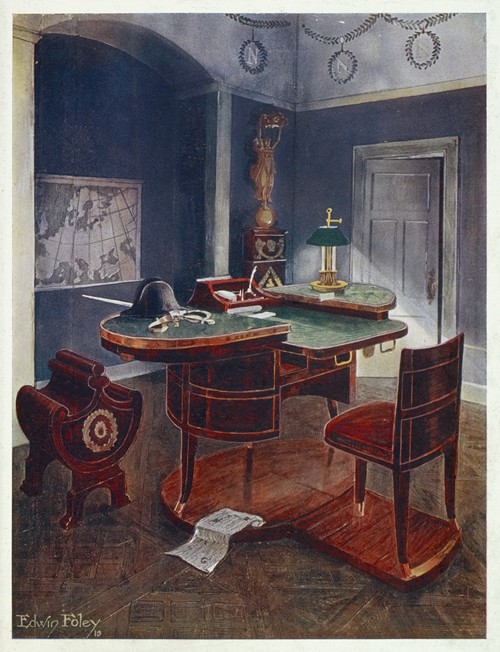 Bureau de campagne and bureau en boîte of Napoleon the First, Chateau de la Malmaison, France.